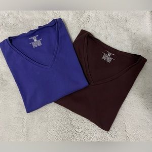 Jones New York Short Sleeve Tees set of 2 SZ PM